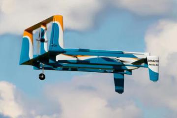 亞馬遜Prime Air無人機(jī)在英國著陸