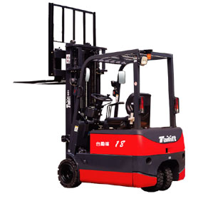 臺(tái)勵(lì)福1.8噸三輪電動(dòng)堆高機(jī)