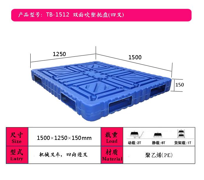 化工專用雙面塑料托盤廠家、化肥廠周轉塑料托盤