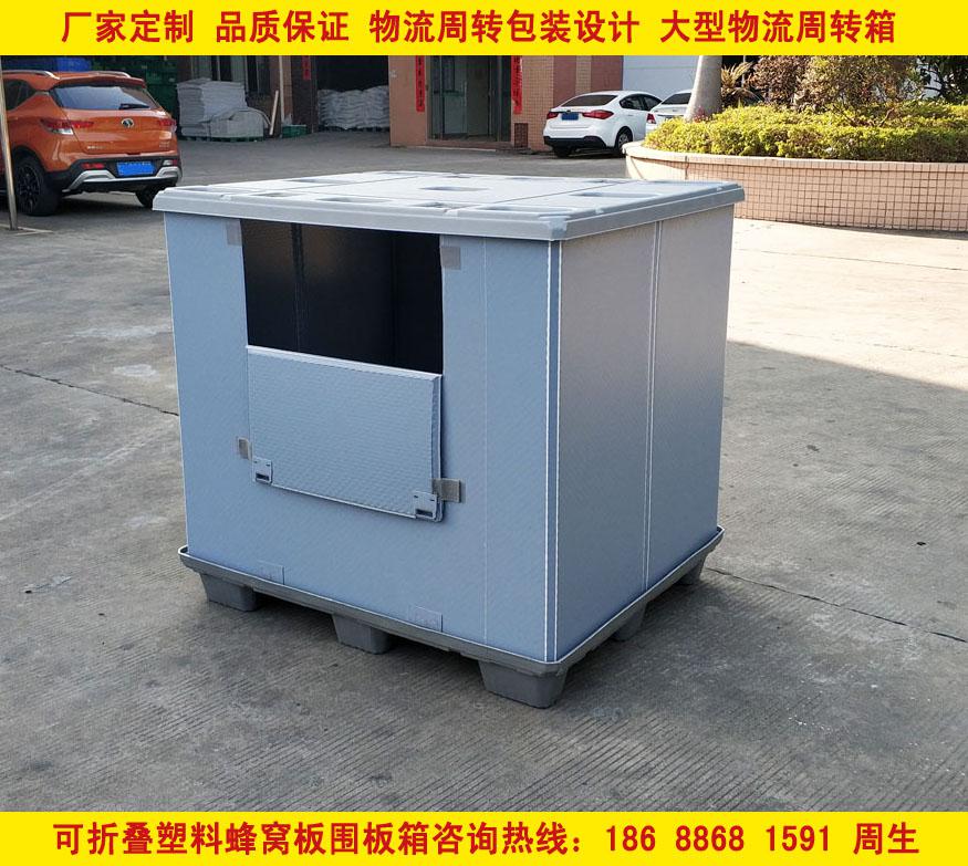 大型塑料蜂窩板圍板箱可循環(huán)回收利用