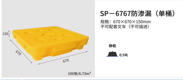 托盤廠家 單桶防滲漏托盤 化學(xué)品防泄漏托盤圖片