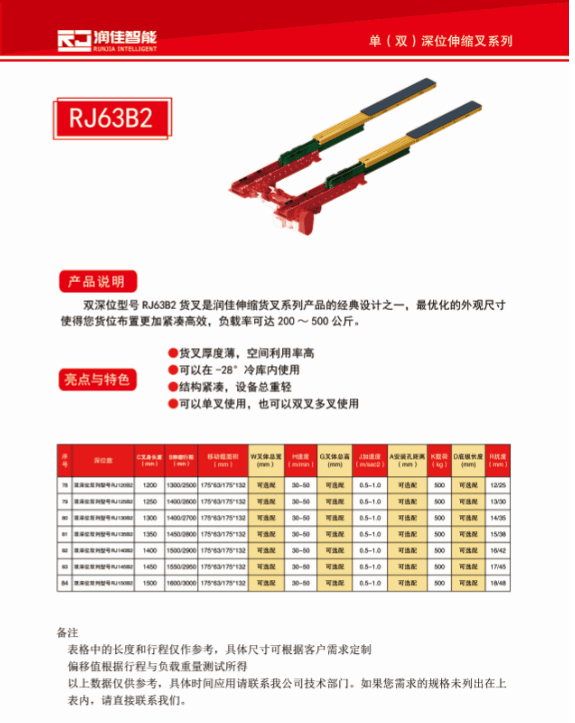 四級(jí)貨叉  雙列雙深位堆垛機(jī)雙向伸縮貨叉