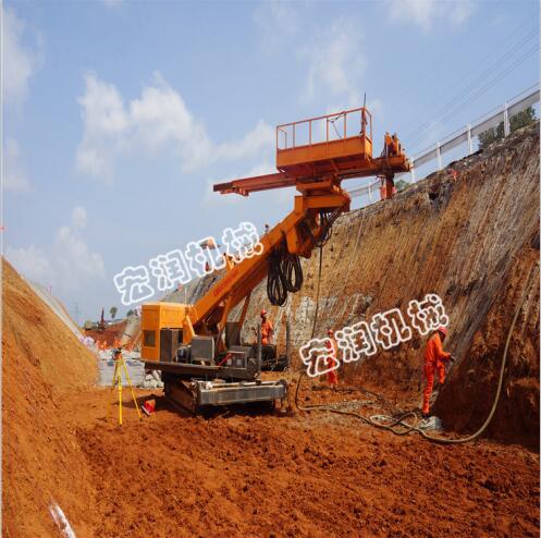 供應(yīng)基坑護(hù)坡多功能地質(zhì)鉆機(jī)  履帶式深基坑錨固鉆機(jī)