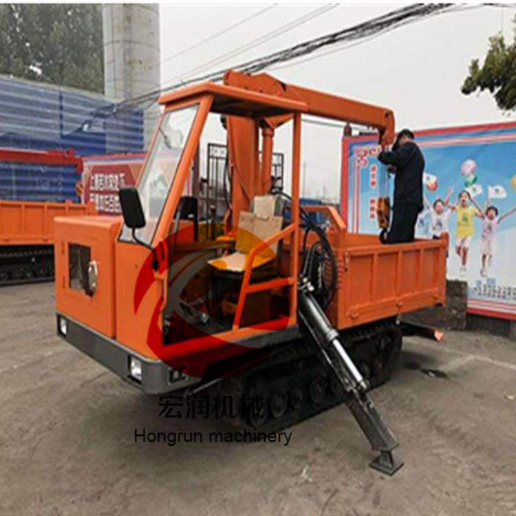 履帶隨車吊機(jī)械吊四驅(qū)農(nóng)用車 小型柴油履帶運(yùn)輸車