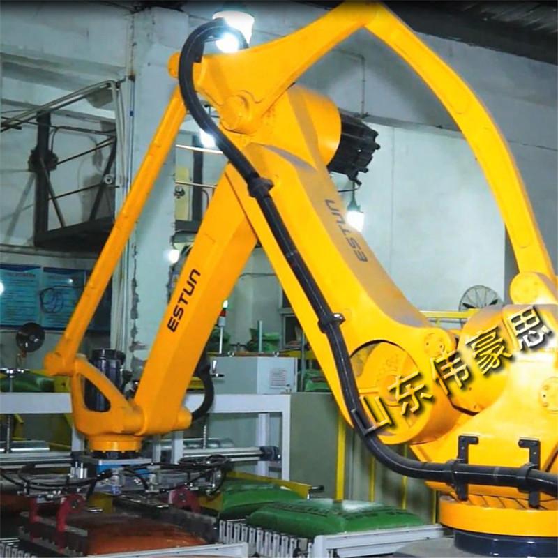 石粉自動(dòng)碼垛機(jī)器人 免人工碼垛機(jī)設(shè)備
