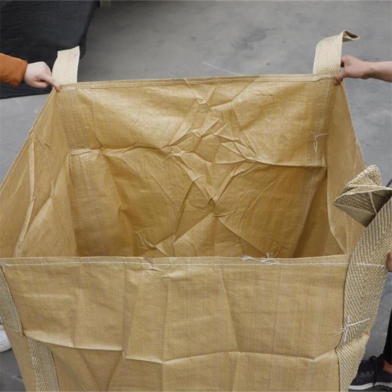 全新黃色再生料噸袋太空袋集裝包污泥預(yù)壓袋 