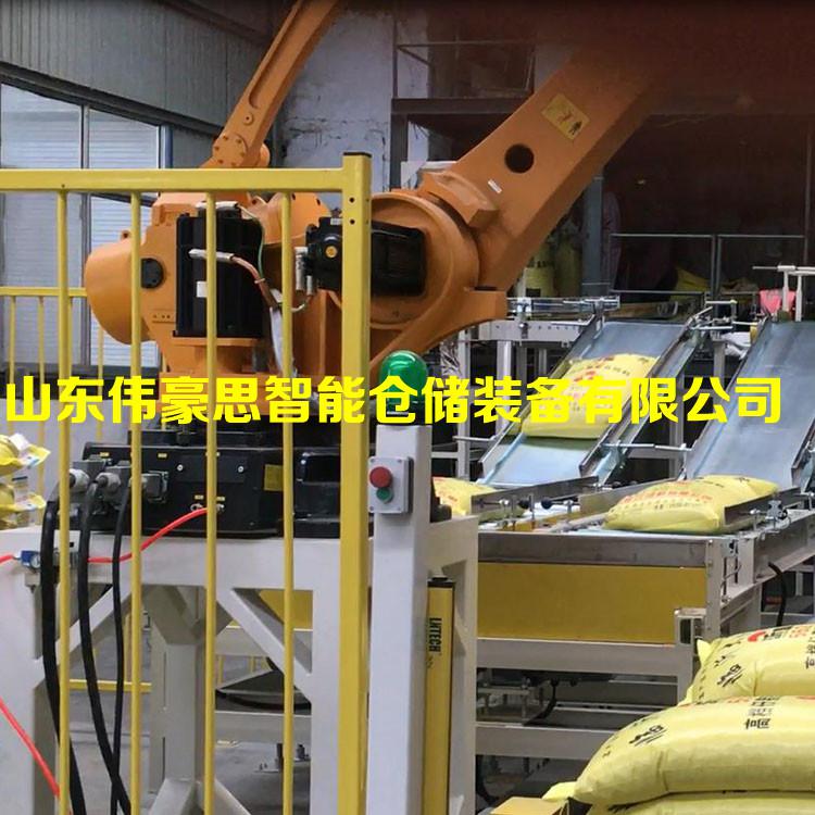 雞飼料碼垛機(jī)器人非標(biāo)定制 全自動(dòng)碼垛機(jī)廠(chǎng)家直供