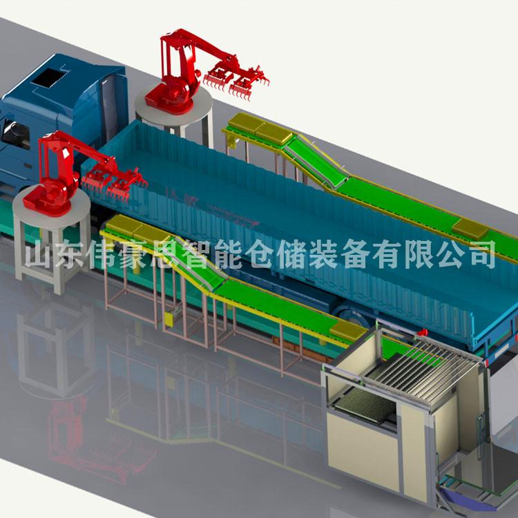 供應(yīng)淀粉全自動裝車機(jī)械手 自動裝車機(jī)器人非標(biāo)定制