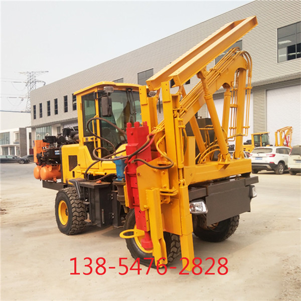 護(hù)欄打樁機 高速公路波形護(hù)欄打樁機 公路打樁機