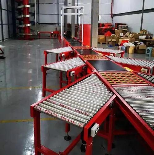 瑞德鑫斜導(dǎo)輪式分揀機(jī)電商倉儲包裹分揀帶式