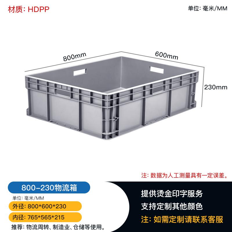 重慶灰色可定制顏色歐標塑料倉庫車間周轉(zhuǎn)零件11#物流箱